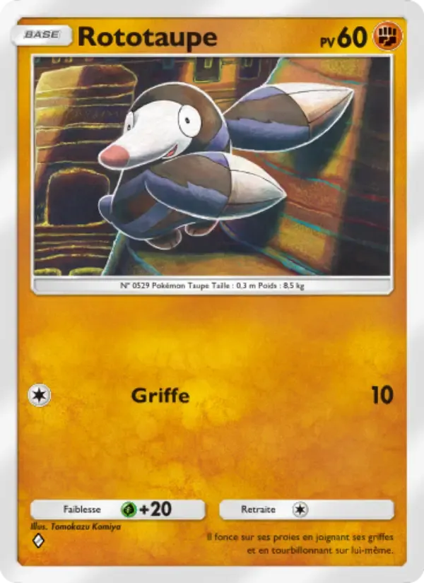 Drilbur card in French