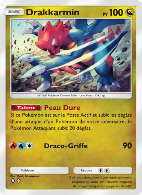 Druddigon card in French