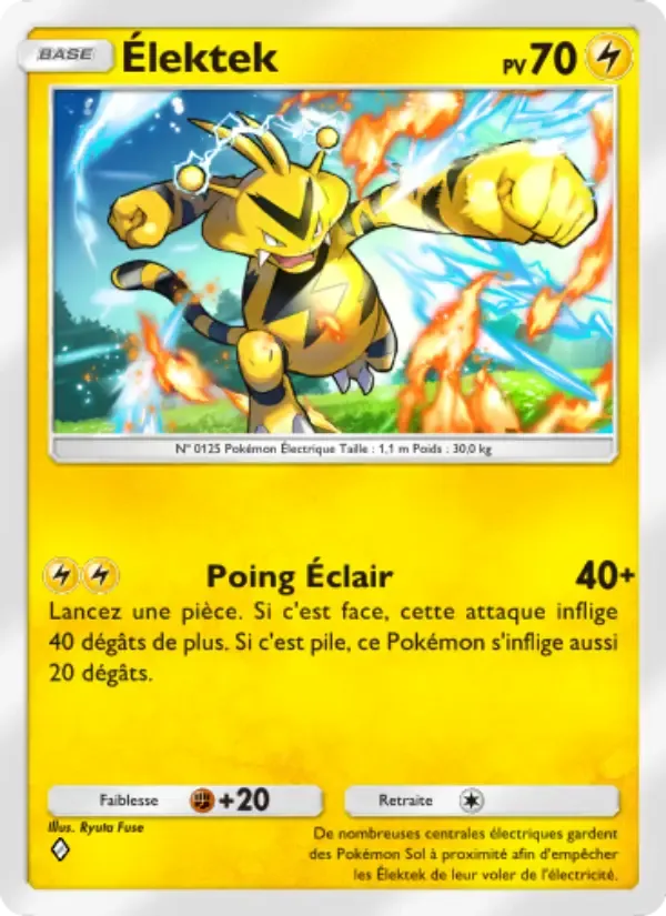 Electabuzz card in French