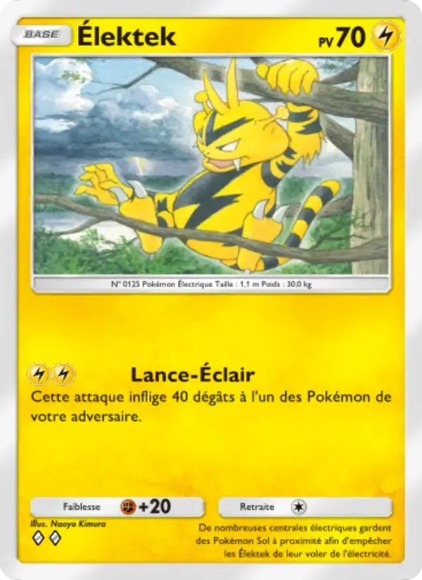 Electabuzz card in French
