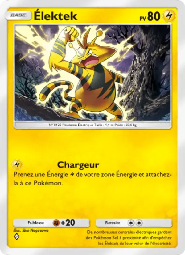 Electabuzz card in French