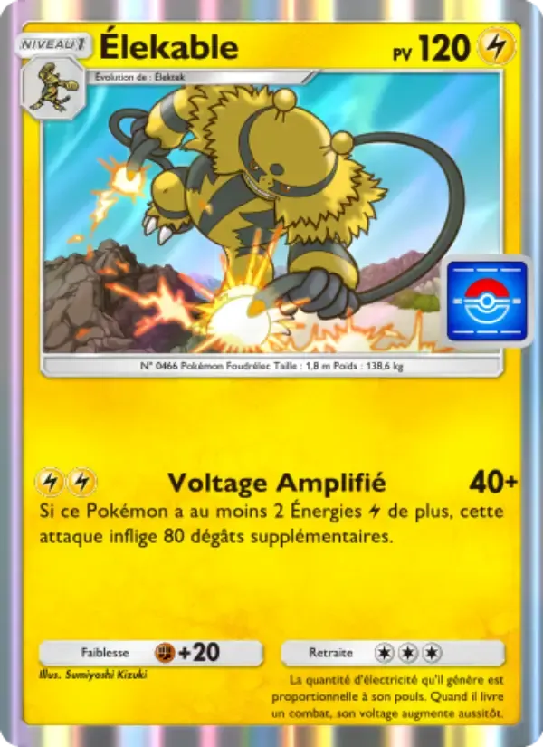Electivire card in French