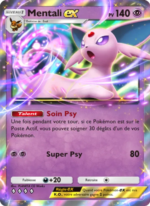 Espeon ex card in French
