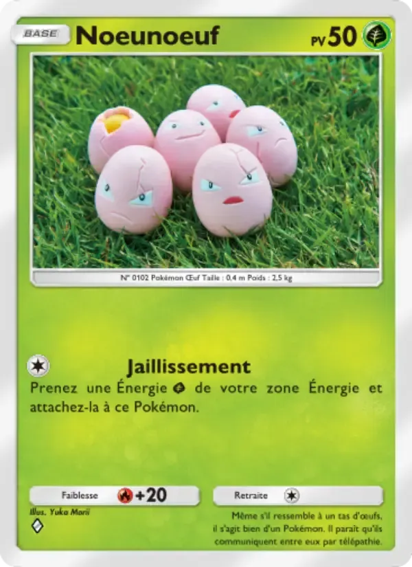 Exeggcute card in French
