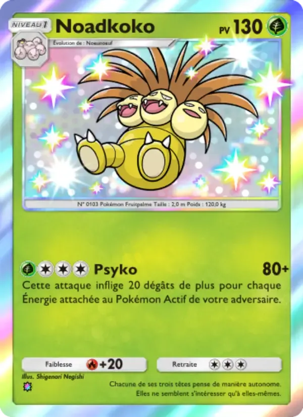 Exeggutor card in French