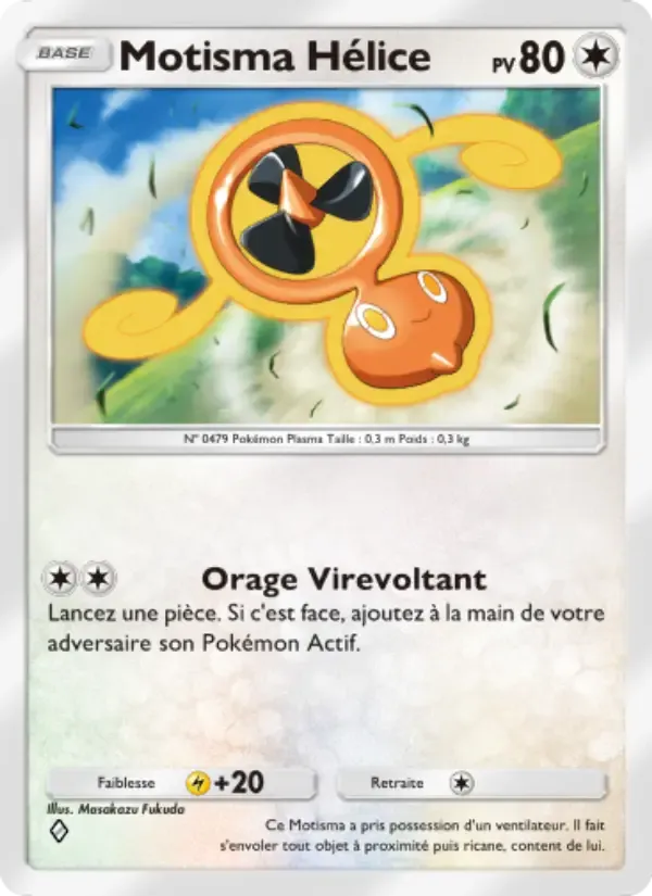 Fan Rotom card in French