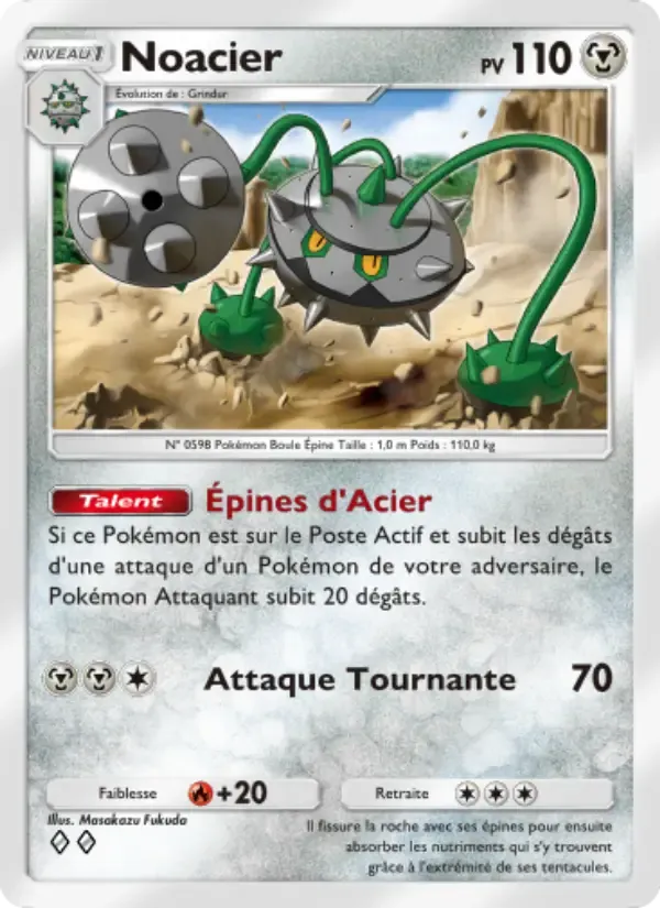 Ferrothorn card in French