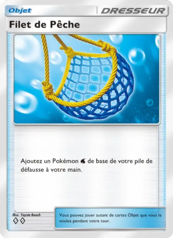 Fishing Net card in French