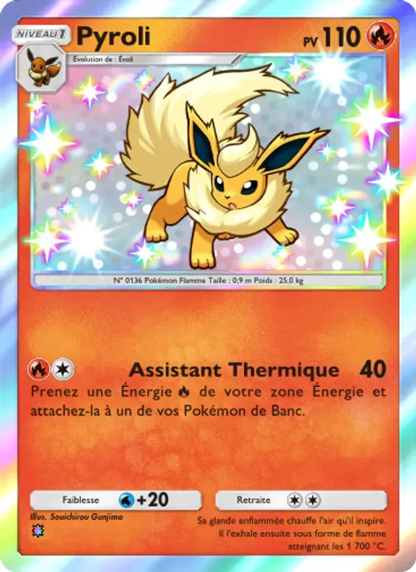Flareon card in French