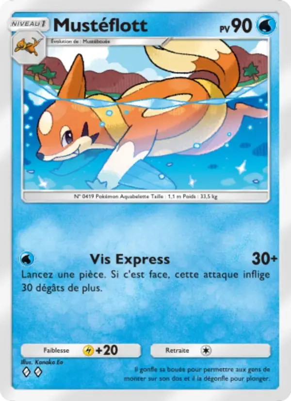 Floatzel card in French