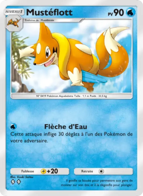 Floatzel card in French