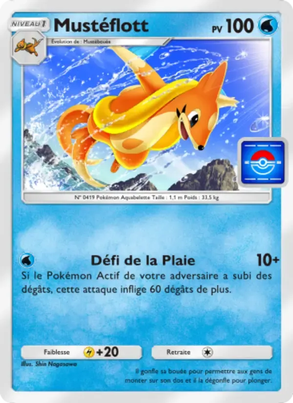Kartu Floatzel dalam bahasa Prancis