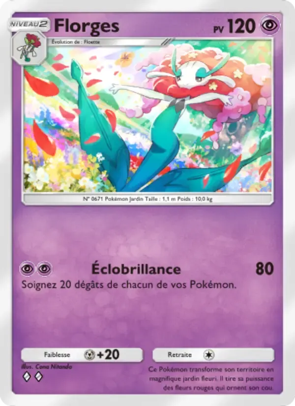 Florges card in French