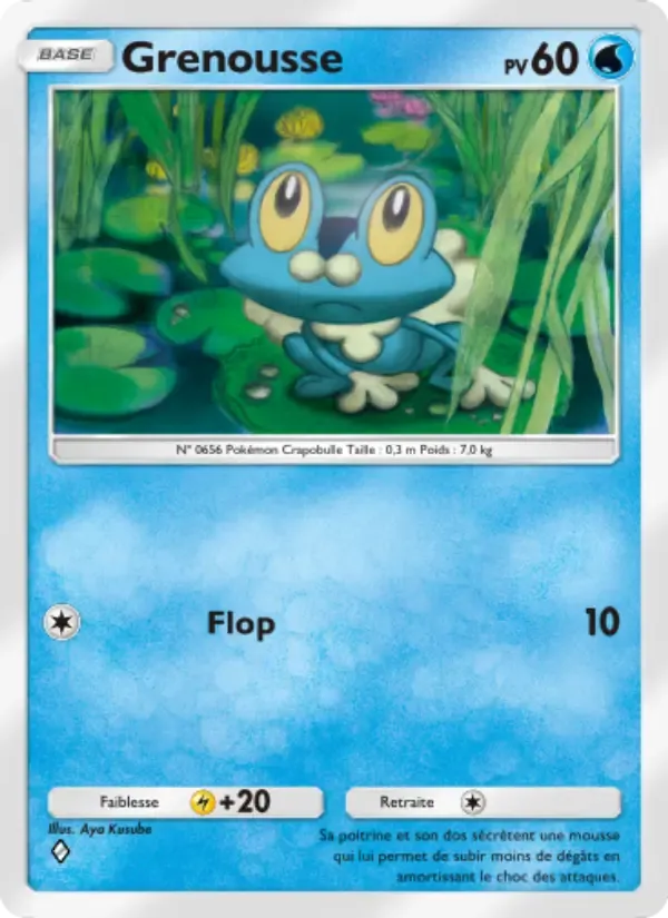 Froakie card in French