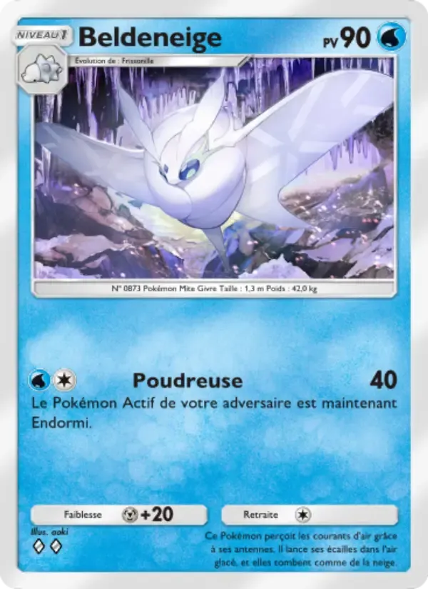 Frosmoth card in French