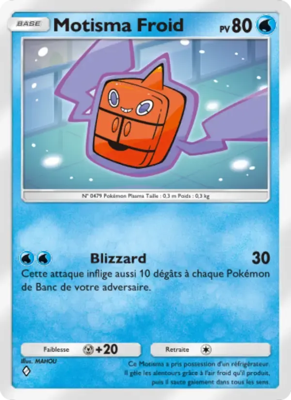 Frost Rotom card in French