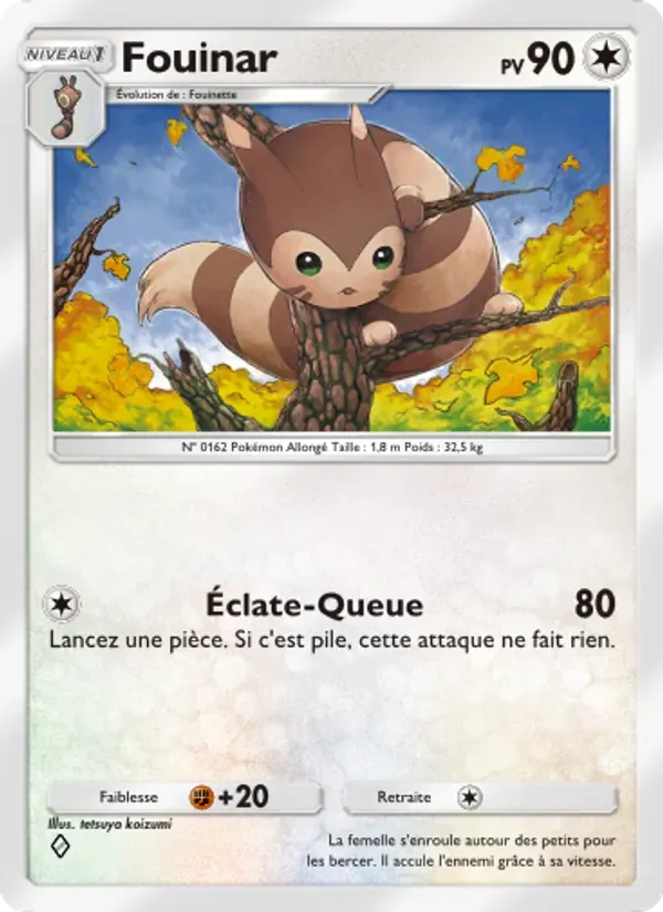 Furret card in French