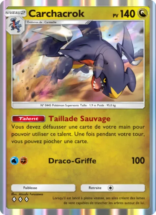 Garchomp card in French