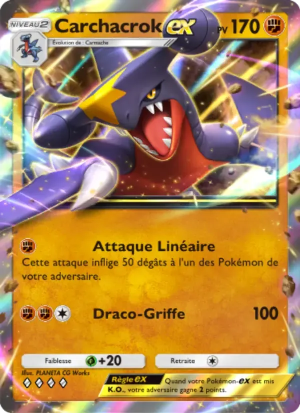 Garchomp ex card in French