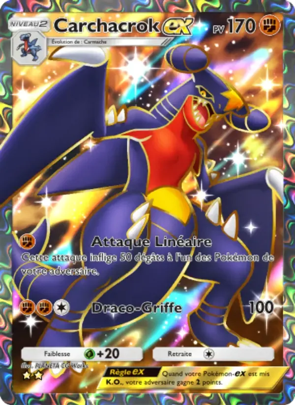 Garchomp ex card in French