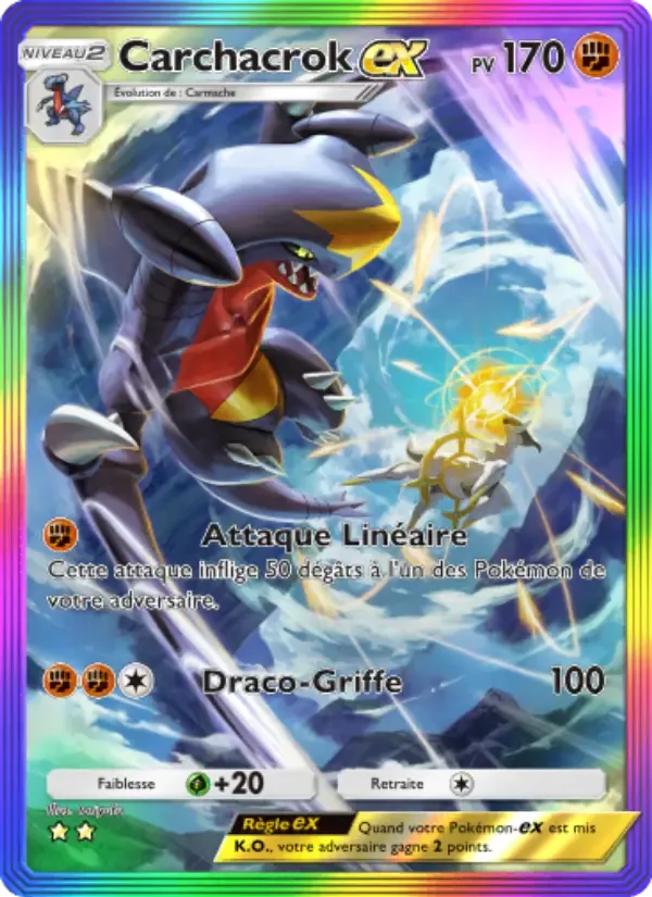 Garchomp ex card in French