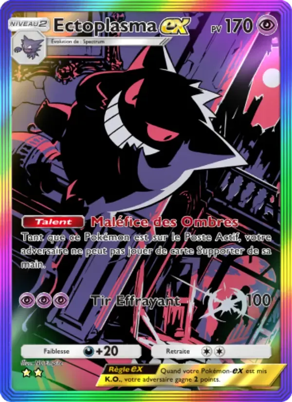 Gengar ex card in French