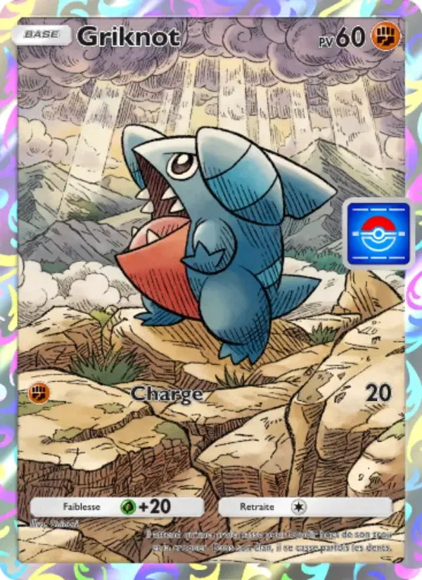 Gible card in French