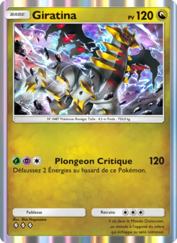 Giratina card in French