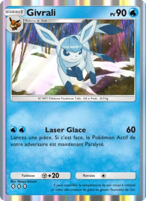 Glaceon card in French
