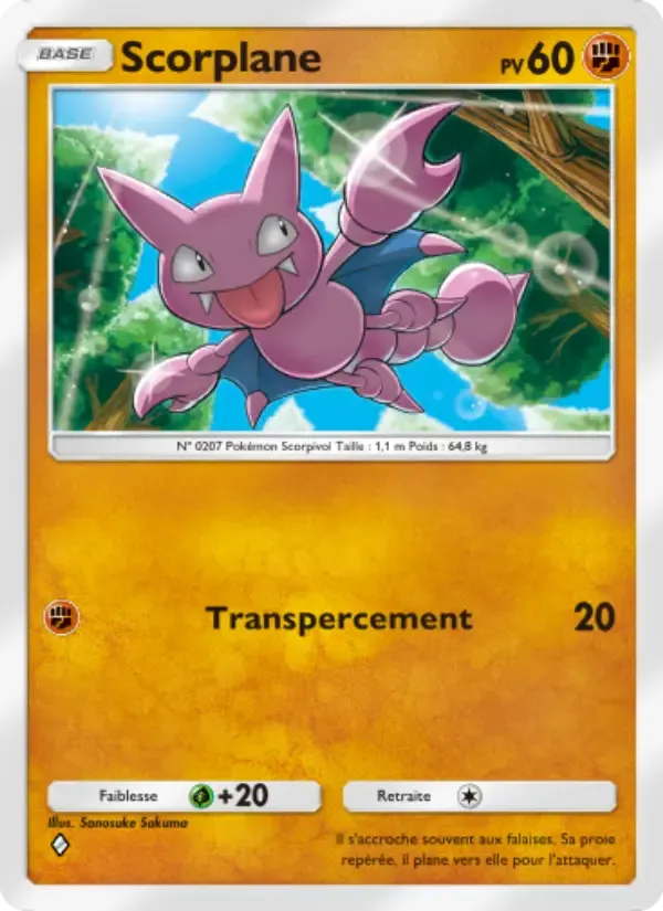 Gligar card in French