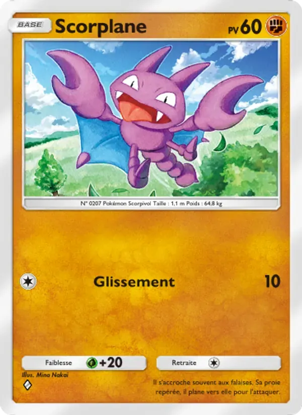 Gligar card in French