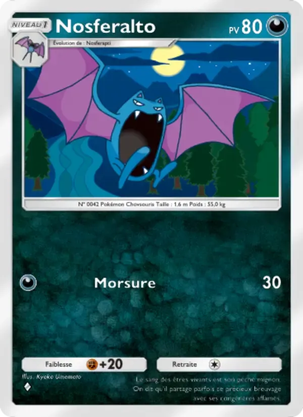 Golbat card in French