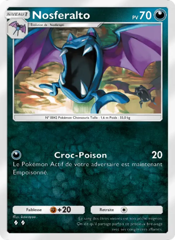 Golbat card in French