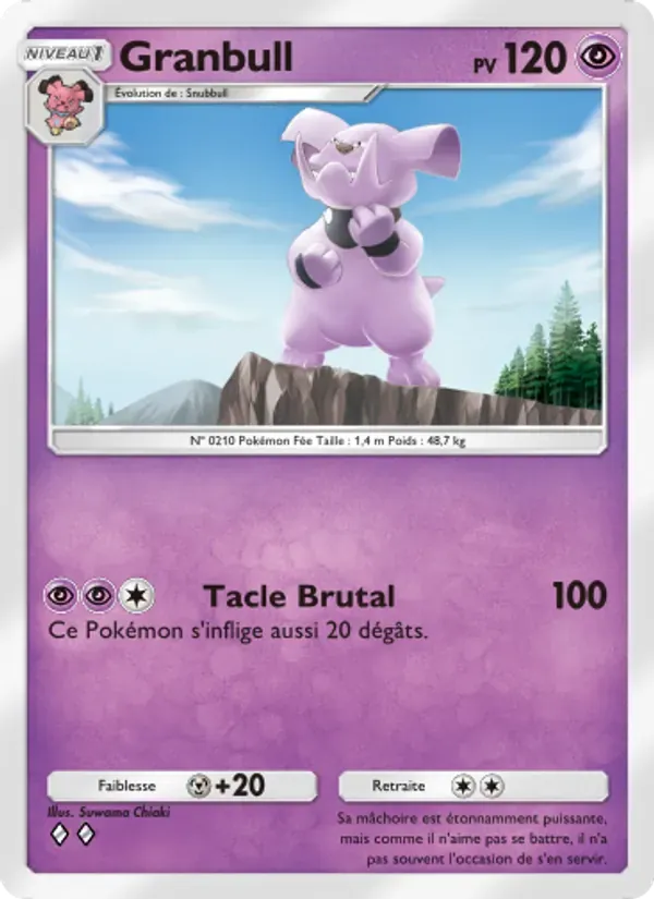 Granbull card in French