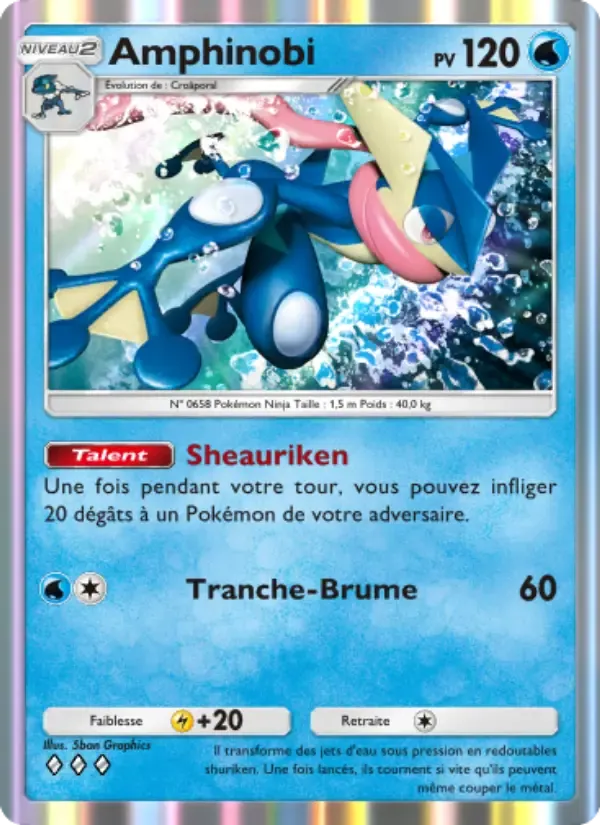 Greninja card in French