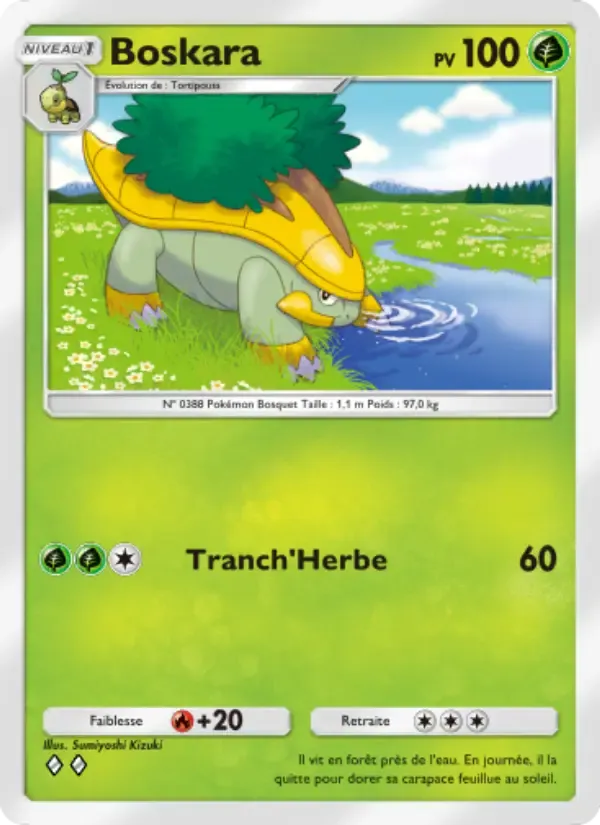 Grotle card in French