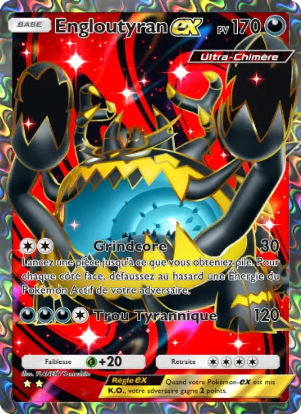 Guzzlord ex card in French