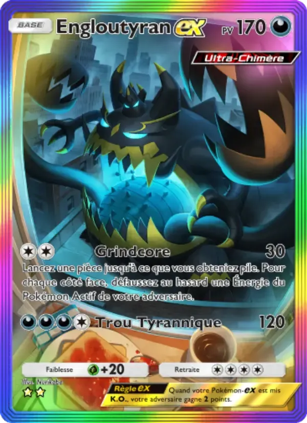 Guzzlord ex card in French