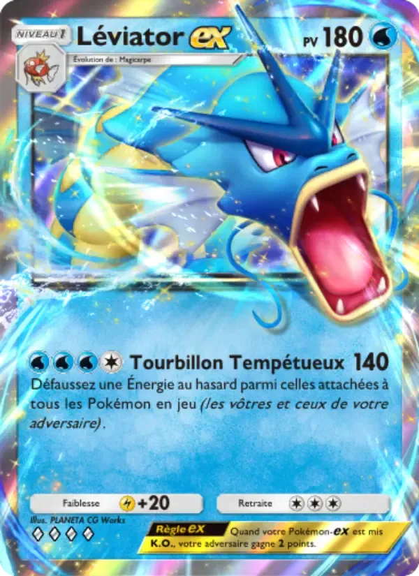 Gyarados ex card in French