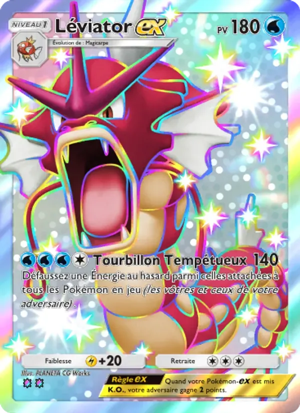 Gyarados ex card in French
