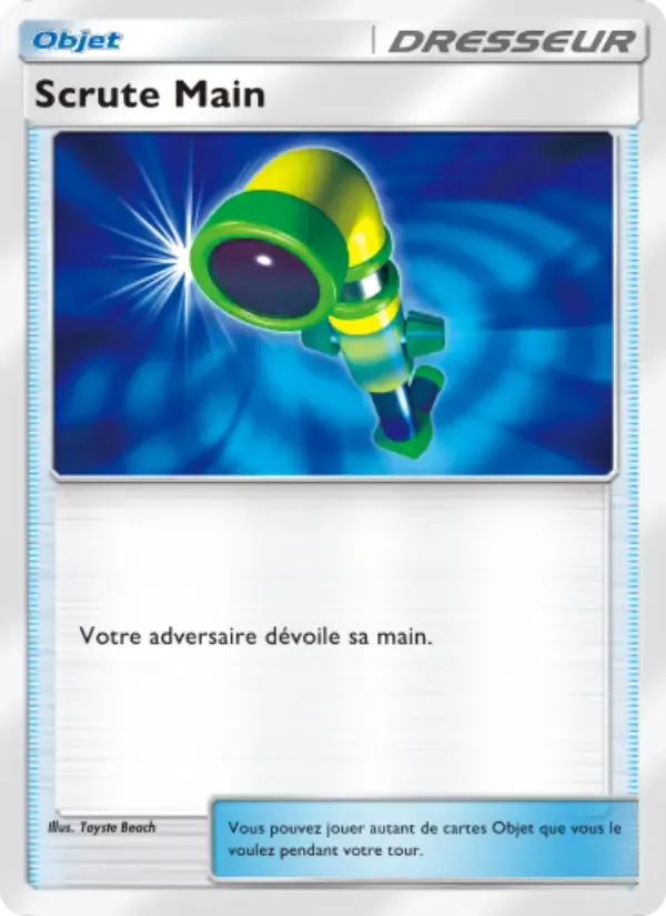 Hand Scope card in French