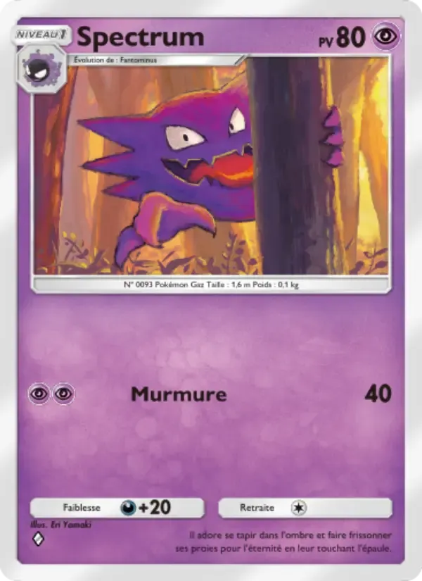 Haunter card in French