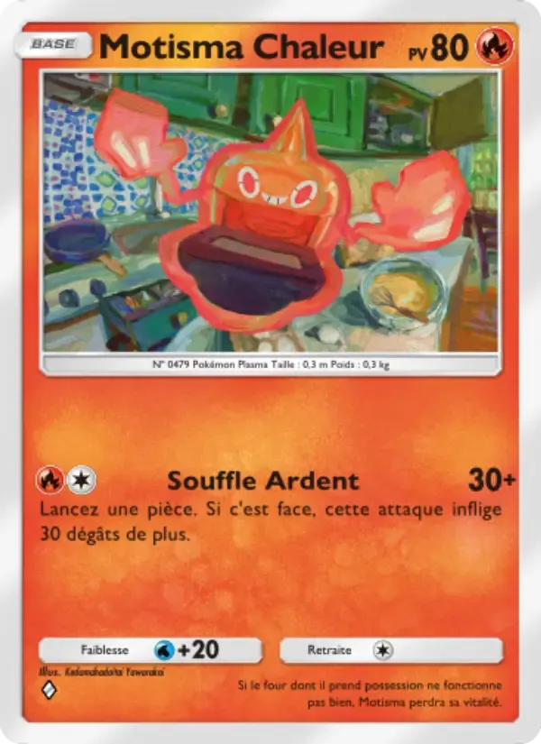 Heat Rotom card in French