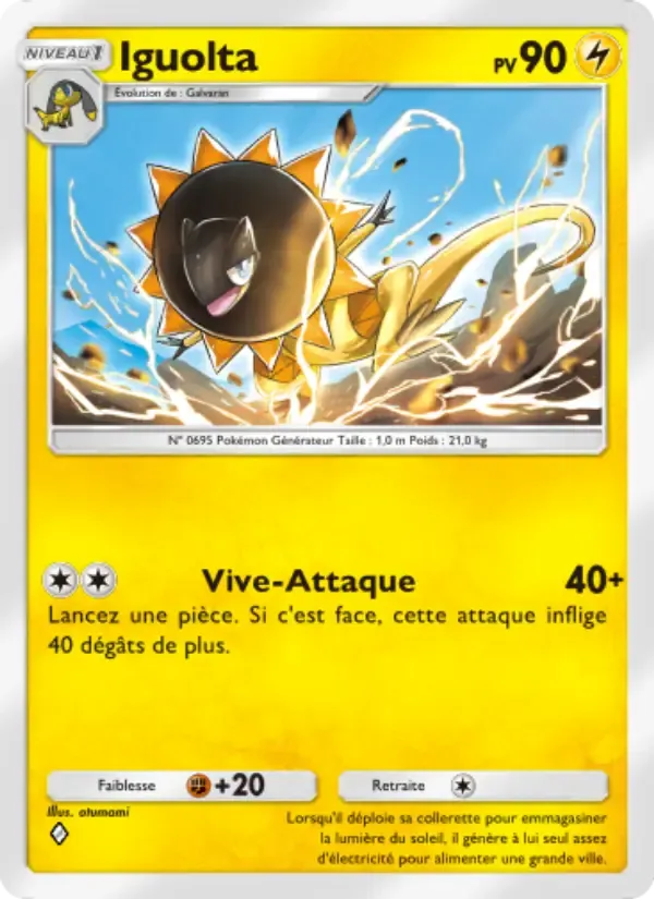 Heliolisk card in French