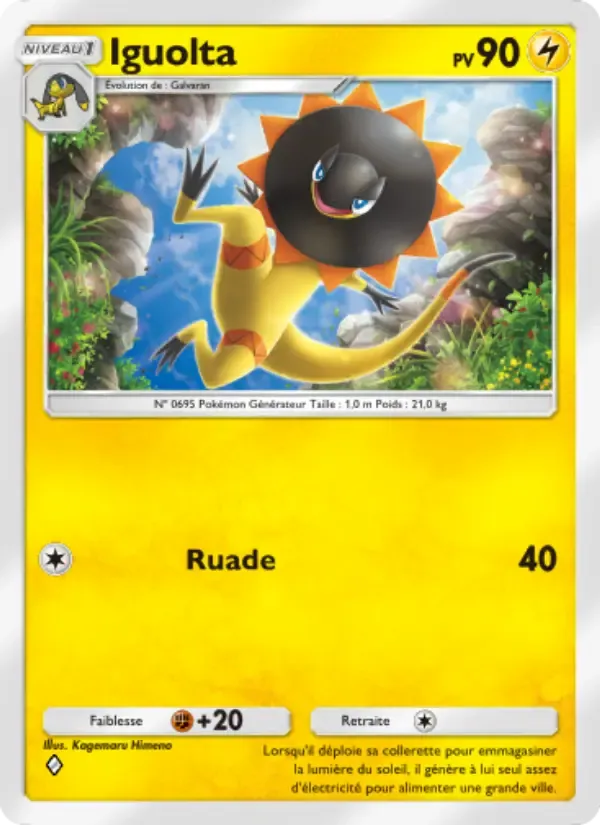 Heliolisk card in French