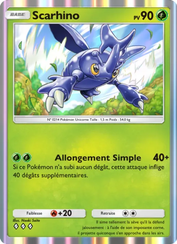 Heracross card in French