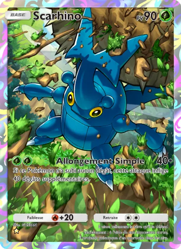 Heracross card in French