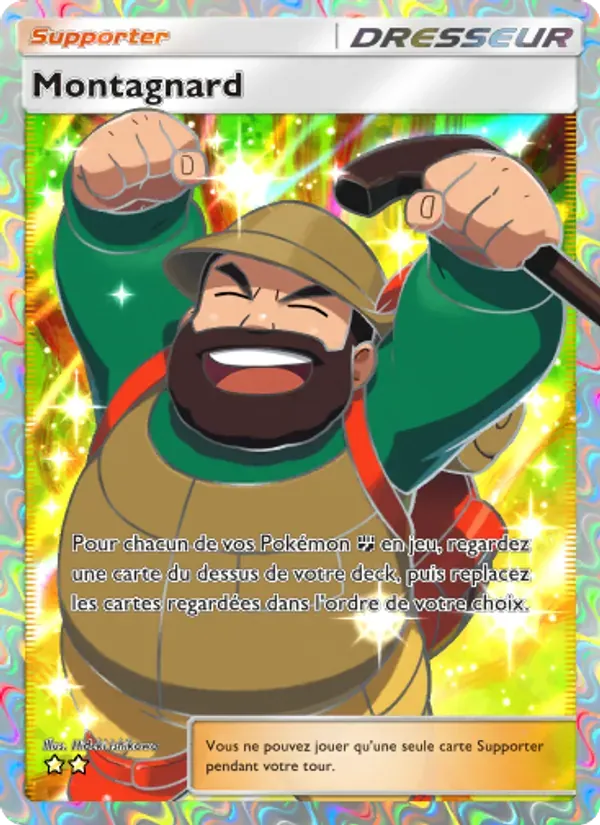 Hiker card in French