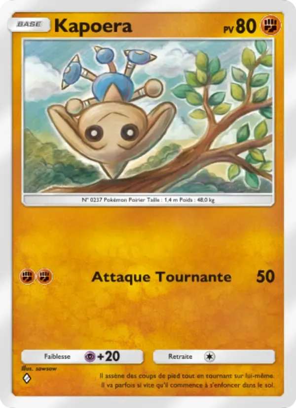 Hitmontop card in French