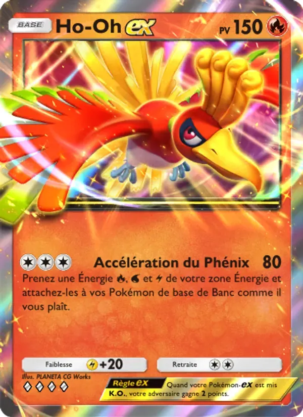 Ho-Oh ex card in French